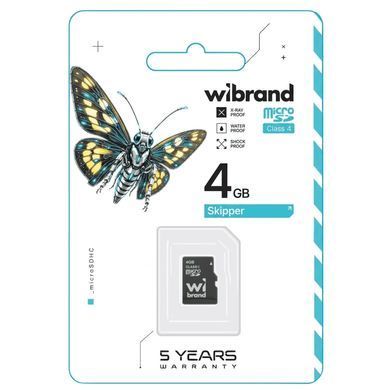 Купити Карта пам'яті microSDHC Wibrand 4Gb class 4