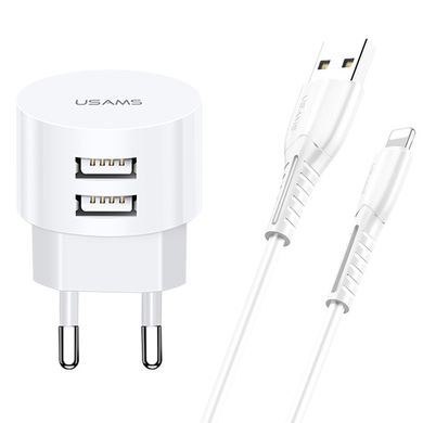 Купити Сетевое зарядное устройство Usams Travel Charging Set Send-Tu Series White