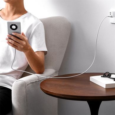 Купити Baseus Superior Series Fast Charging Data Cable USB to Type-C 100W 1.5m Moon White