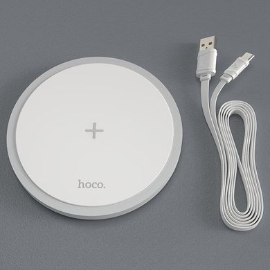 Купити Бездротовий зарядний пристрій Hoco CW26 Powerful White