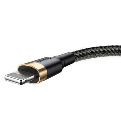 Купити Кабель Baseus Cafule Cable USB For Lightning 2.4A 1m Gold+Black