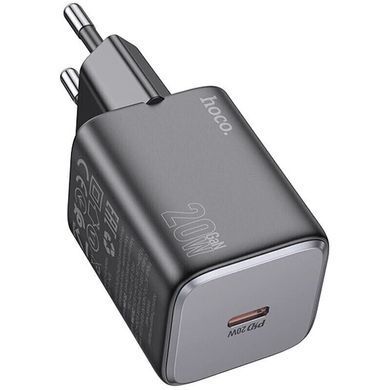 Купити Мережевий зарядний пристрій HOCO N40 Mighty single port PD20W charger Black