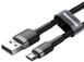 Кабель Baseus Cafule microUSB USB 1.5 A 2m Black-Gray