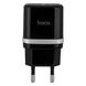 Мережевий зарядний пристрій Hoco C12 Smart dual USB charger Black