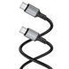 Кабель BOROFONE BX83 Type-C to Type-C Famous 60W silicone charging data cable Black