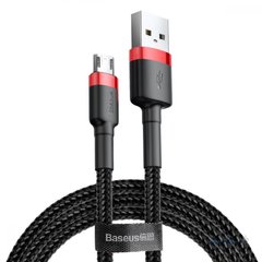 Купити Кабель Baseus Cafule microUSB USB 1.5 A 2m Black-Red