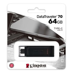 Купити Флеш-накопичувач Kingston USB3.2 DataTraveler 70 64GB Black