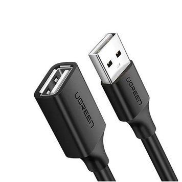 Купити Кабель UGREEN US103 USB 2.0 A Male to A Female Cable 2m (Black)(UGR-10316)