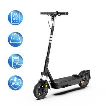 Купити Електросамокат OKAI ES40-Black 10", 500(1000)W, 15.6Ah, 70km, 25km\h, 25%, NFC, App, 23kg