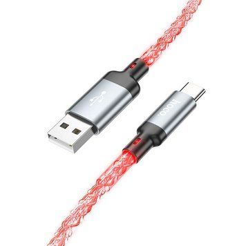 Купити Кабель HOCO U112 Shine charging data cable for Type-C Gray