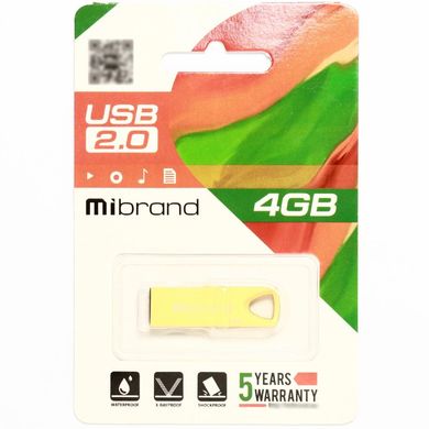 Купити Флеш-накопитель Mibrand Taipan USB2.0 4GB Gold