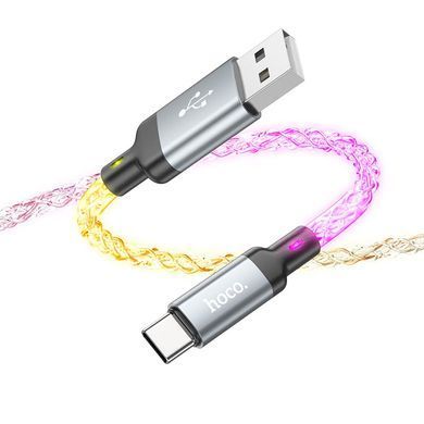 Купити Кабель HOCO U112 Shine charging data cable for Type-C Gray