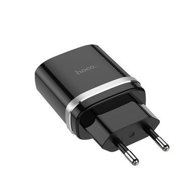 Купити Мережевий зарядний пристрій HOCO C12Q Smart QC3.0 charger set(Micro) 18W Black