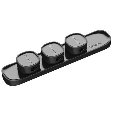 Купити Тримач-затискач для кабелю магнітний Baseus Peas Cable Clip Black
