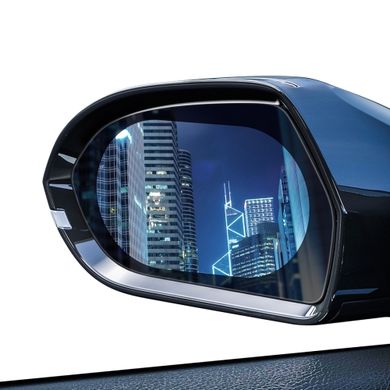 Купити Плівка для скла Baseus 0.15mm Rainproof Film for Car Rear-View Mirror (Oval 2 pcs/pack 150*100 - Уцінка
