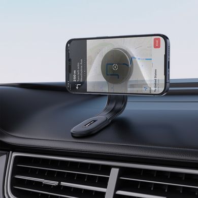 Купити Автотримач для телефона ACEFAST D21 Velcro in-car wireless charging holder Black