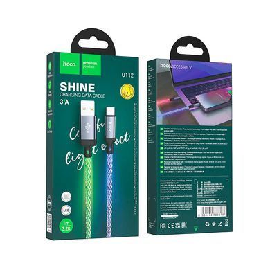 Купити Кабель HOCO U112 Shine charging data cable for Type-C Gray