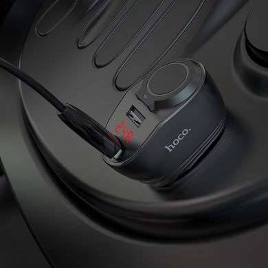 Купити Автомобільний зарядний пристрій Hoco Z34 2 × USB Black