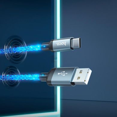 Купити Кабель HOCO U112 Shine charging data cable for Type-C Gray