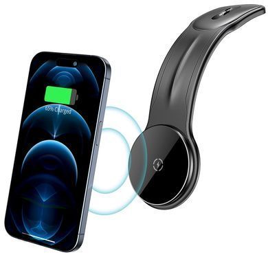 Купити Автотримач для телефона ACEFAST D21 Velcro in-car wireless charging holder Black