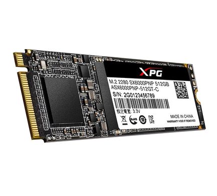 Купити Накопичувач SSD A-DATA XPG SX6000 Pro 512GB M.2 2280 PCI Express 3.0 x4 3D TLC NAND