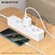 Сетевой зарядное устройство BOROFONE BN29 Fuente PD30W+QC3.0 charger (EU) White