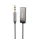Bluetooth-ресивер HOCO E78 Benefit car AUX BT receiver with cable Black Metal Gray