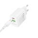 Сетевой зарядное устройство BOROFONE BN29 Fuente PD30W+QC3.0 charger (EU) White