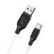 Кабель BOROFONE BX42 USB to Type-C 3A, 1m, силикон, TPE разъемы, Белый