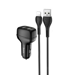 Купити Автомобильное зарядное устройство Hoco Z36 charger set(iP) 2 × USB Black