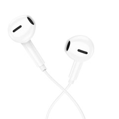 Купити Навушники Borofone BM71 Light song universal earphones with mic White