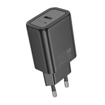 Купити Мережевий зарядний пристрій HOCO N60 Gentle single port PD20W charger (EU) Black