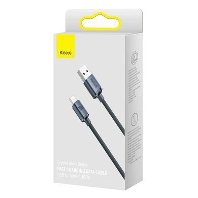 Купити Кабель Baseus Crystal Shine Series Fast Charging Data Cable USB to Type-C 100W 1.2m Black