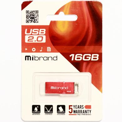 Купити Флеш-накопитель Mibrand Сhameleon USB2.0 16GB Red