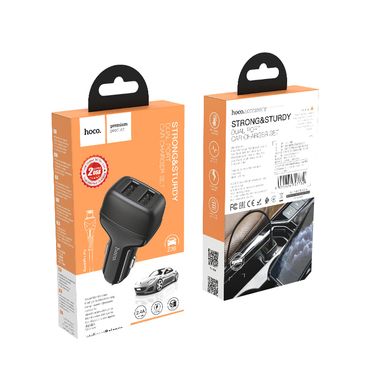 Купити Автомобільний зарядний пристрій Hoco Z36 charger set(iP) 2 × USB Black