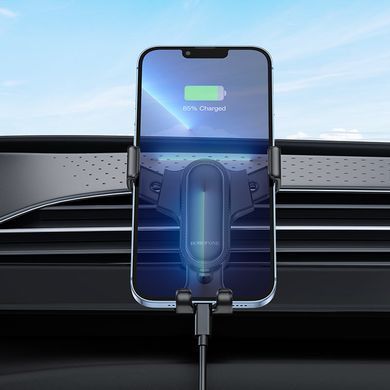 Купити Автотримач для телефона BOROFONE BH74 Rock air outlet gravity car holder Black