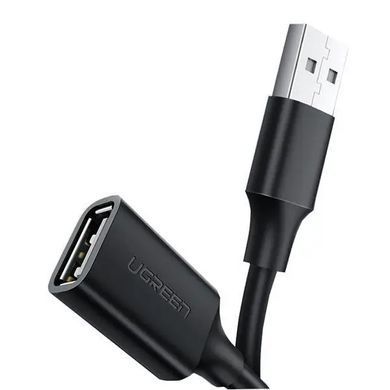Купити Кабель UGREEN US103 USB 2.0 A Male to A Female Cable 3m (Black)(UGR-10317)