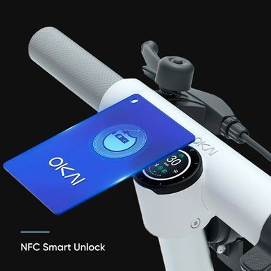 Купити Електросамокат OKAI ES10-NEON Lite White 9", 300(600)W, 7.8Ah, 30km, 25km\h, 20%, NFC, App, 15kg