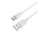 Кабель BOROFONE BX14 USB to Type-C 2.4A, 2m, PVC, TPE connectors, White