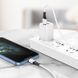 Кабель BOROFONE BX79 USB to iP 2.4A, 1m, силикон, силиконовые разъемы, Белый