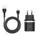 Сет HOCO C12Q Smart QC3.0 зарядного устройства (Type-C) 18W Black