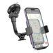 Автотримач для телефона HOCO H27 Rock push-type car holder(center console) Black gray