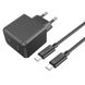 Мережевий зарядний пристрій Hoco CS13A charger set(Type-C to Type-C) Black