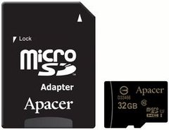 Купити Карта пам'яті Apacer microSDHC 32GB Class 10 UHS-I +SD-адаптер