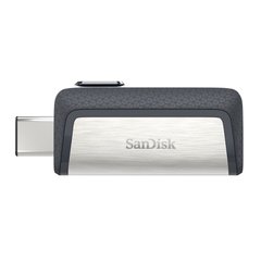 Купити Флеш-накопичувач SanDisk Ultra Dual Drive USB3.1/USB Type-C 128GB Silver-Black