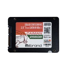 Купити Накопичувач SSD Mibrand Caiman 256GB 2.5" SATA III (6Gb/s) 3D TLC NAND