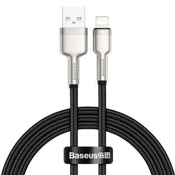 Купити Кабель Baseus Cafule Series Metal Data Cable USB to IP 2.4A 1m Black