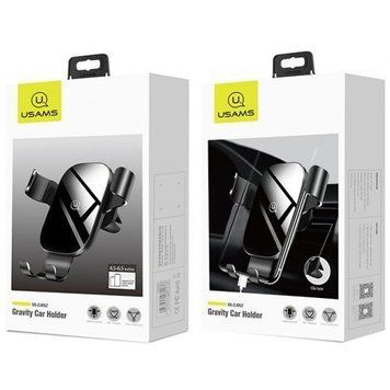 Купити Тримач для мобільного Usams US-ZJ052 Gravity Car Holder Black