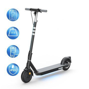 Купити Електросамокат OKAI ES20-NEON Black 9", 300(600)W, 9.8Ah, 40km, 25km\h, 20%, NFC, App, 16kg