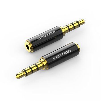 Купити Адаптер Vention 3.5mm Male to 2.5mm Female Audio Adapter Black Metal Type (BFBB0)